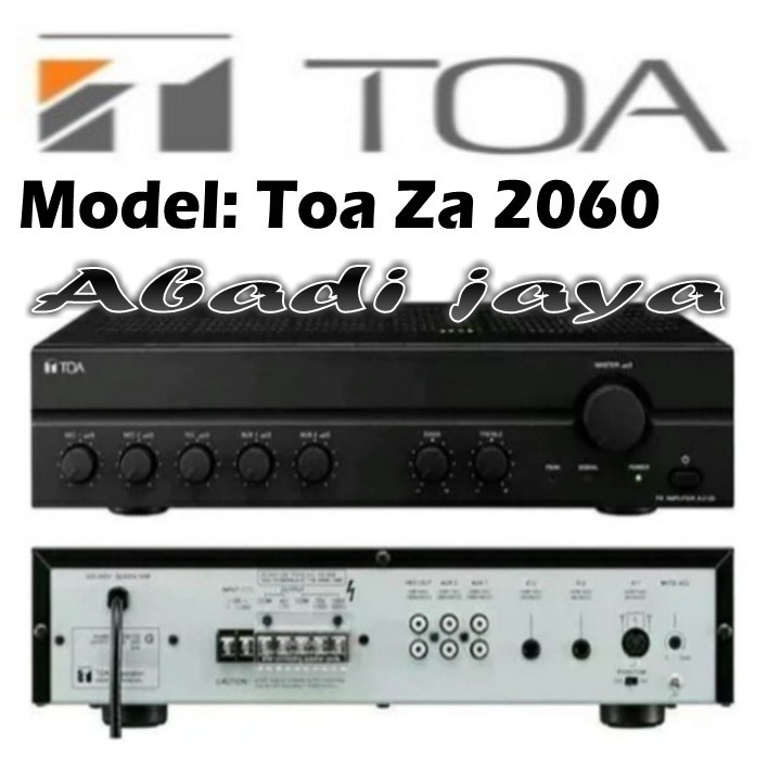 amplifier toa za 2060 toa za2060 garansi resmi original