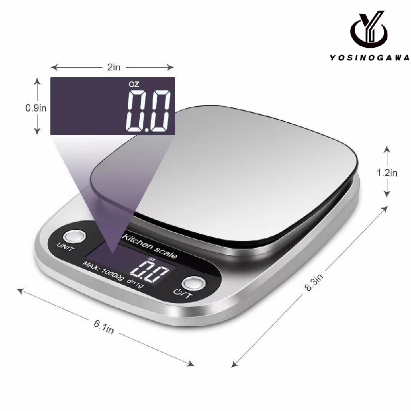 Timbangan Digital 10kg Premium Kitchen Scale High Quality - YOSINOGAWA