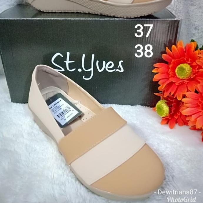 sepatu wedges wanita terbaru branded merk st.yves original DISKON