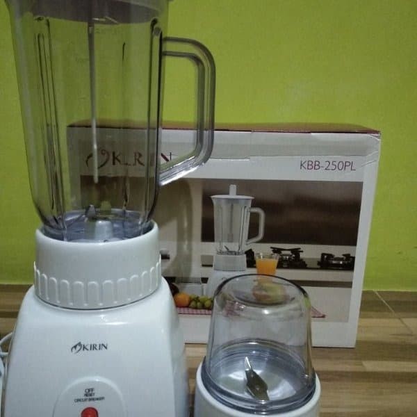 KIRIN KBB 250 PL - Blender Plastik 1 LIter 2in1 2 Tabung