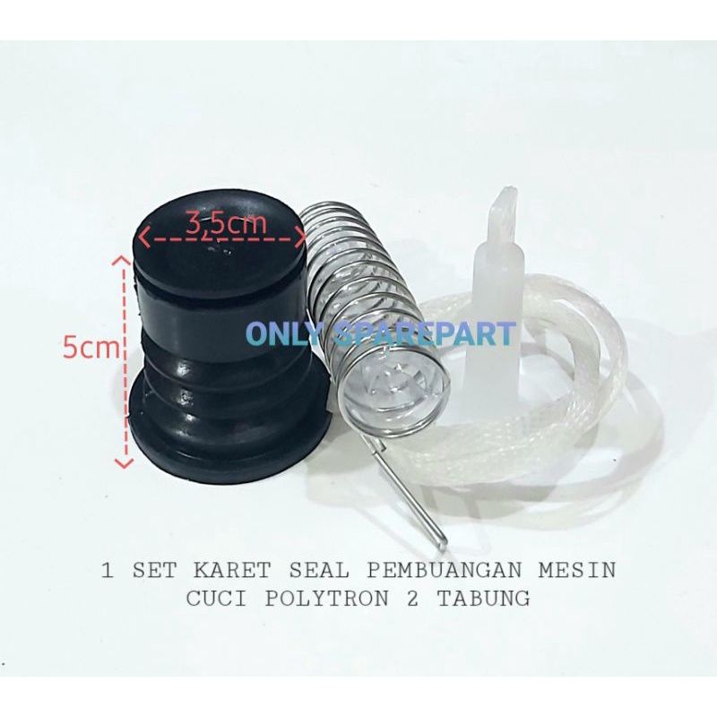 [ 1 SET ] Seal Karet pembuangan mesin cuci polytron 2 Tabung