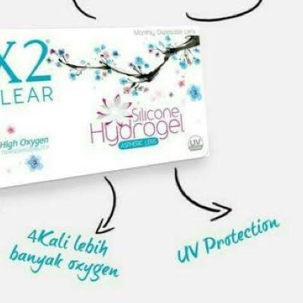 X2 SANSO CLEAR Silicone Hydrogel / X2 Sanso Bening Bulanan