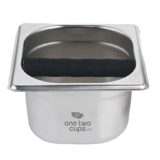 Knock Box Kopi Wadah Ampas Sampah Sisa Espresso Waste Bin Stainless Steel Perlengkapan Peralatan