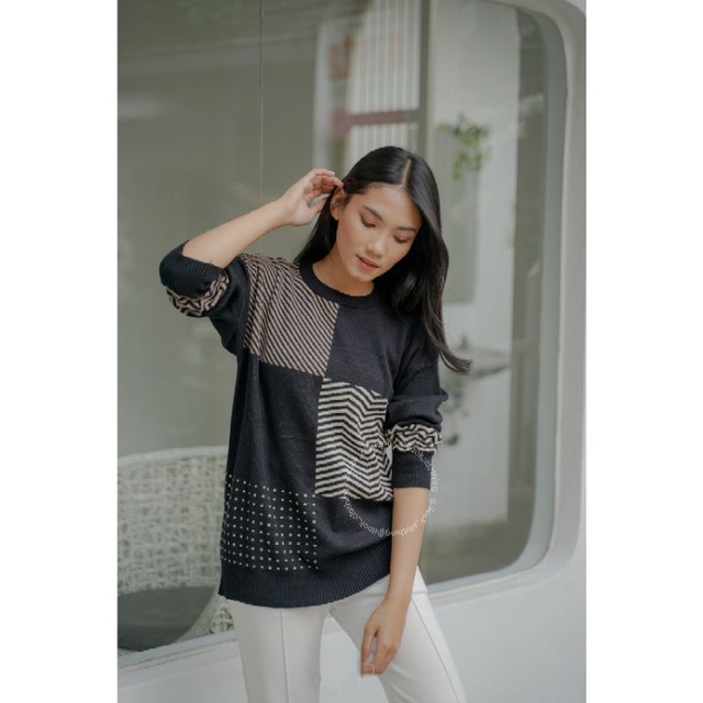 588 OVERSIZE TOP - ATASAN WANITA TANGAN PANJANG