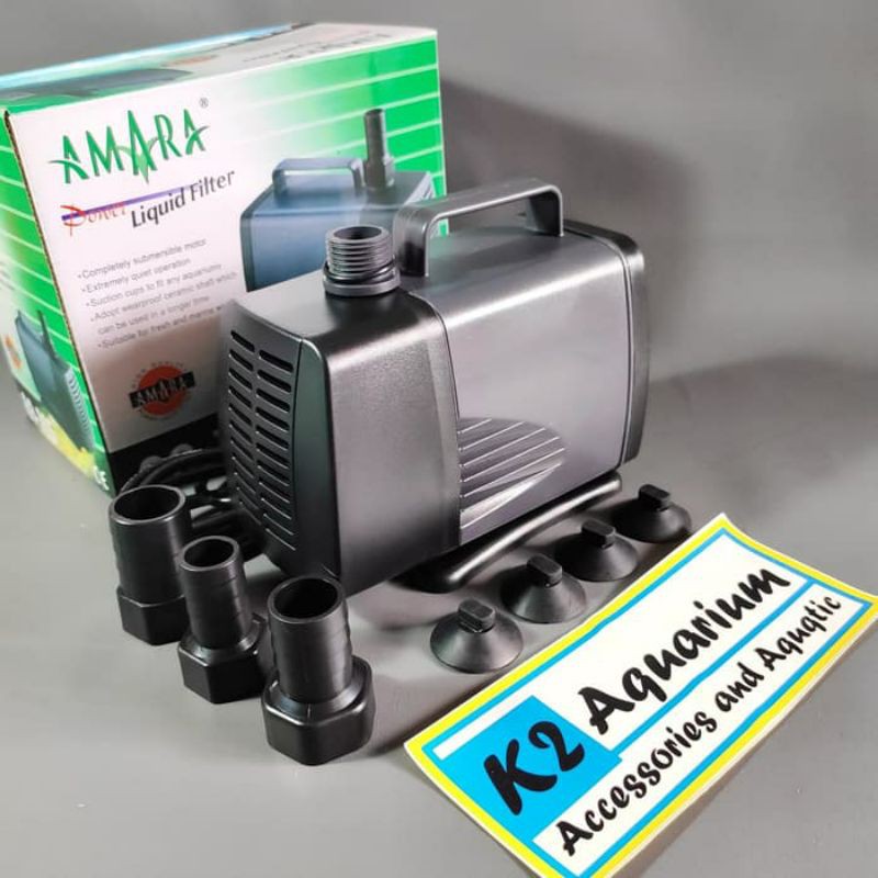 K3 aquariun Amara aa 105 pompa air aquarium celup KOLAM hidroponik 60 watt 3000 liter amara 105 filt