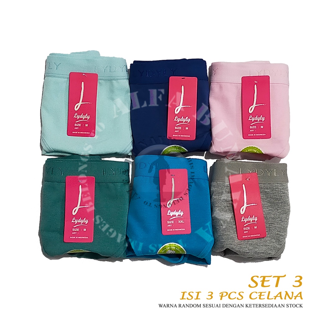 SET Isi 3 Celana Dalam Wanita LYDYLY - CD Pakaian Dalam - Underwear