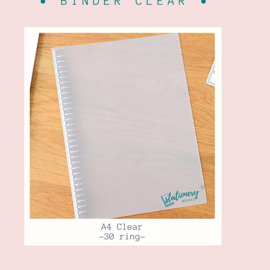 

8n✷Bestseller➩ Binder A4 clear transparan - 30 ring - notebook ring W79 ➩