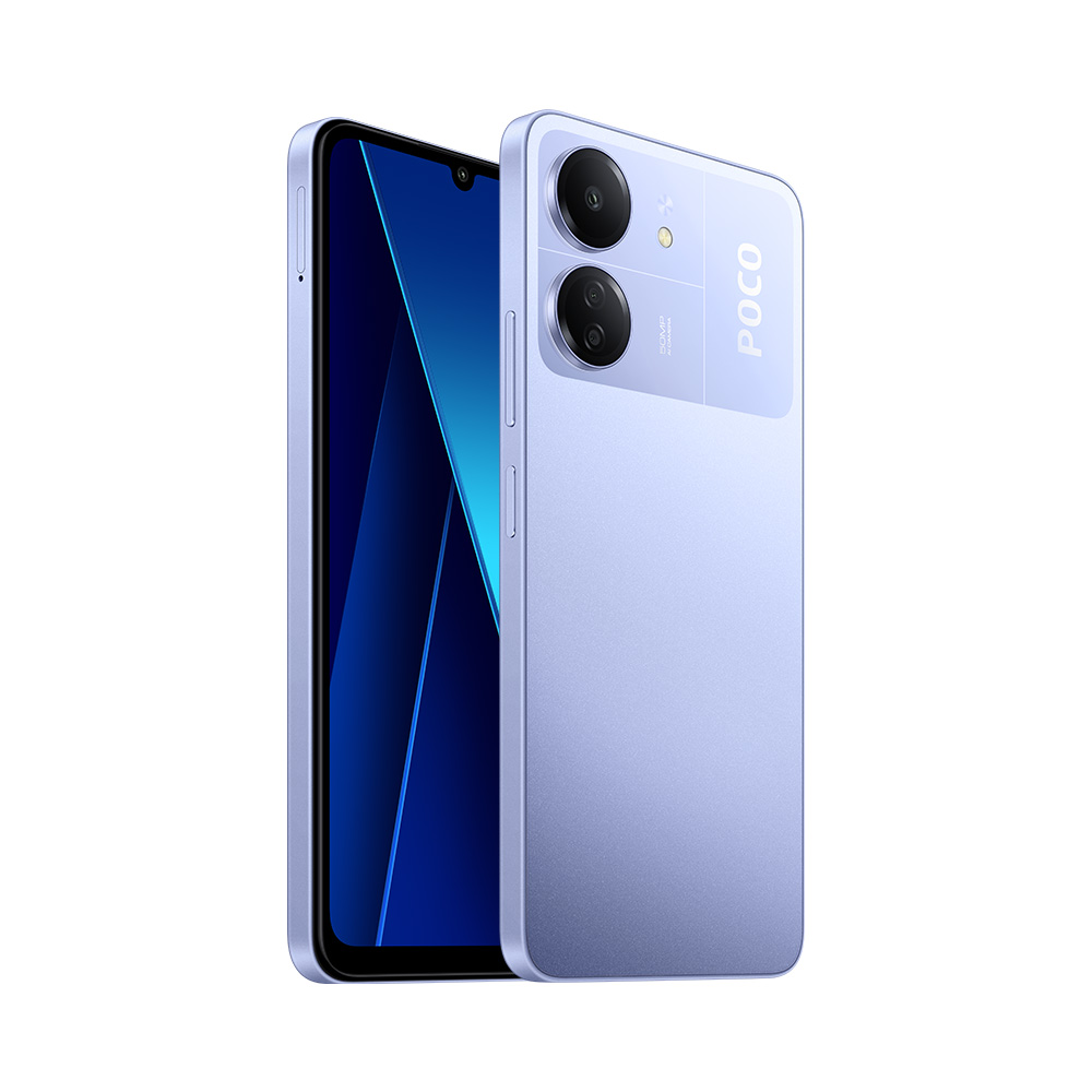 Official POCO C65 | RAM hingga 16 GB* Prosesor kencang Helio G85 90Hz refresh rate tinggi 50 MP AI Triple kamera-Purple