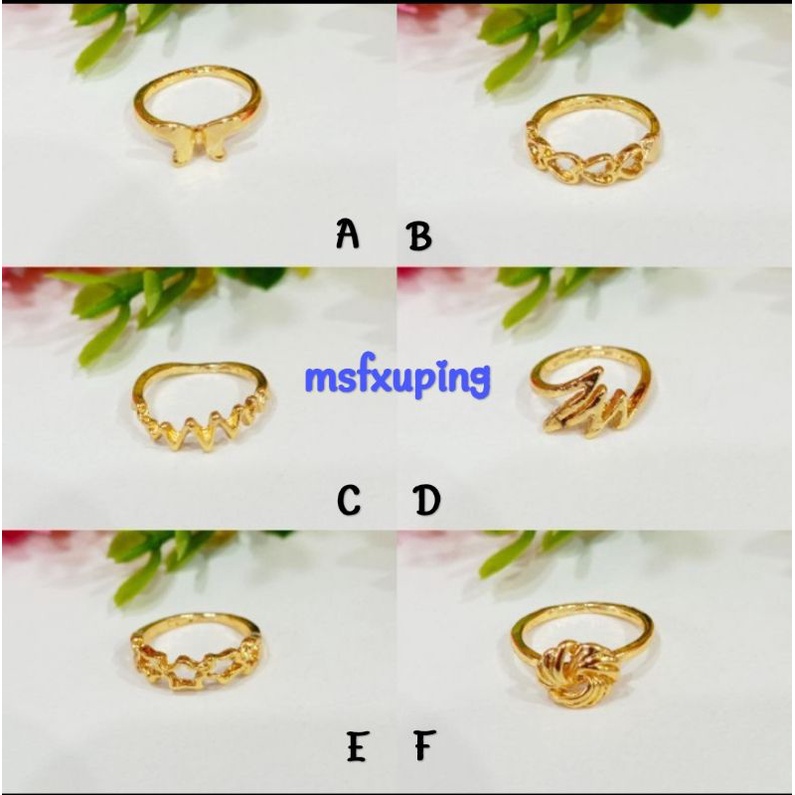 cincin anak, perhiasan xuping lapis emas 24k