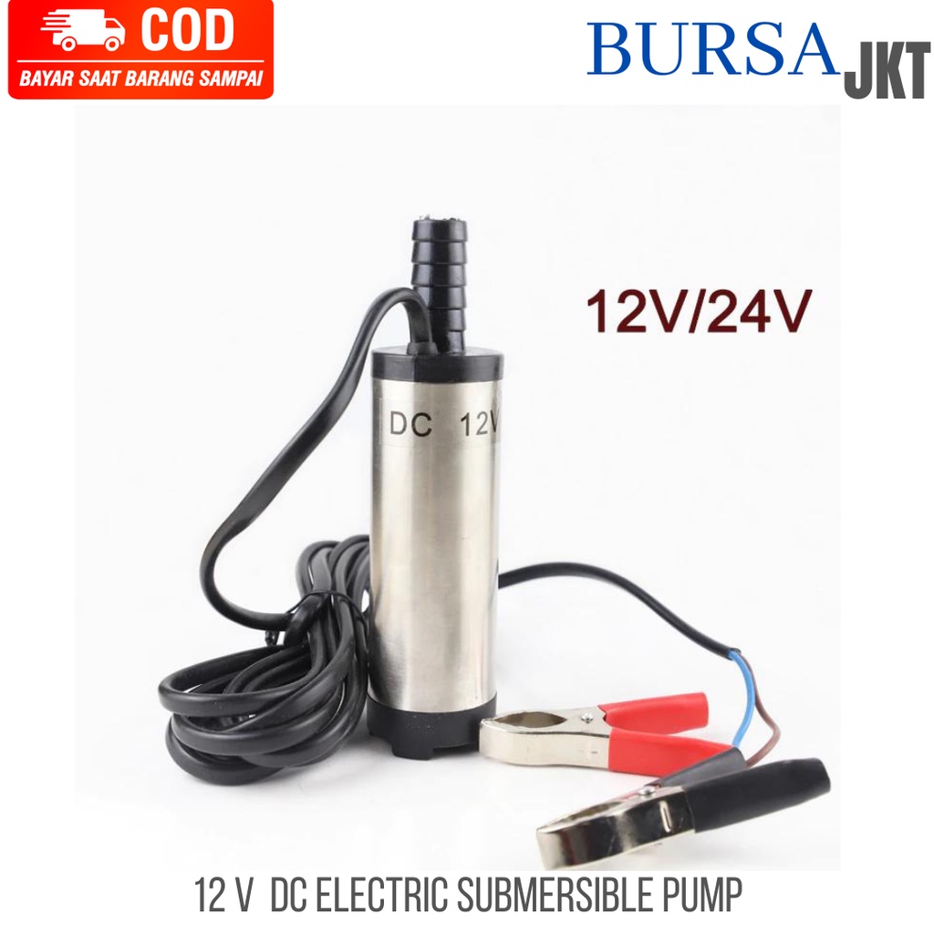 POMPA MINI MINYAK OLI SOLAR AIR DIESEL PUMP CELUP SUBMERSIBLE 12V DAN 24V