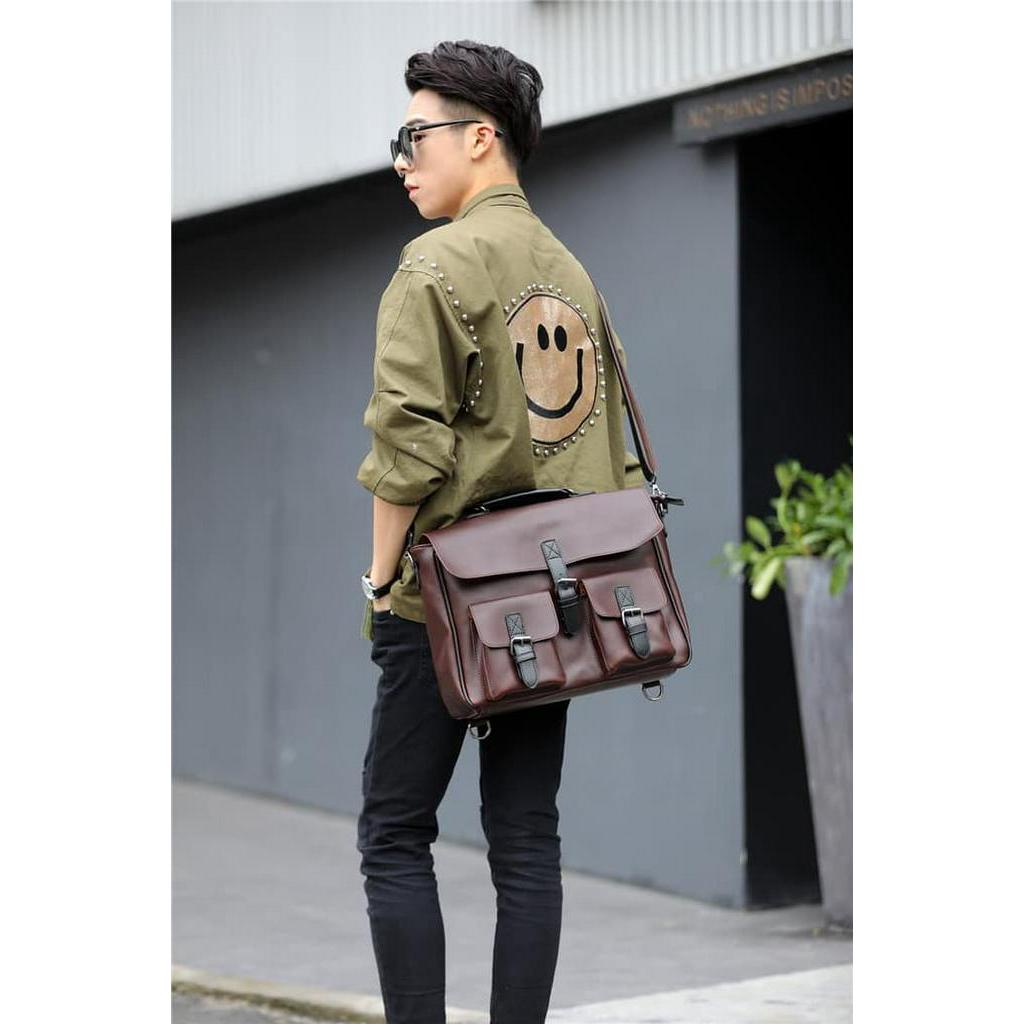 Tas Selempang Kantor/Kerja Pria ISHIYA-FUTSU (3 in 1 impor)