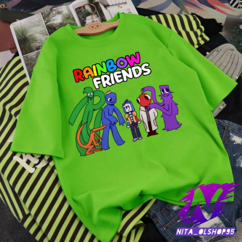 rainbow friends game Roblox kaos anak rainbow friends terbaru premium baju kaos atasan anak