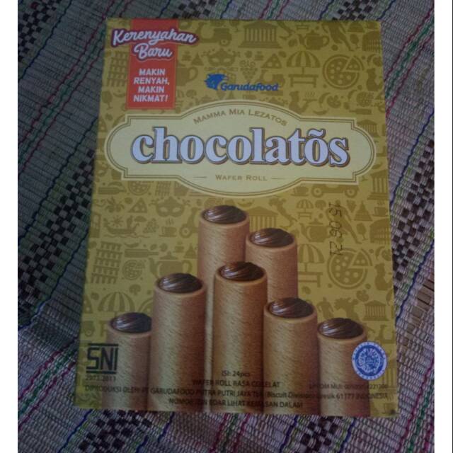 

Chocolatos wafer roll chocolate isi 24pcs