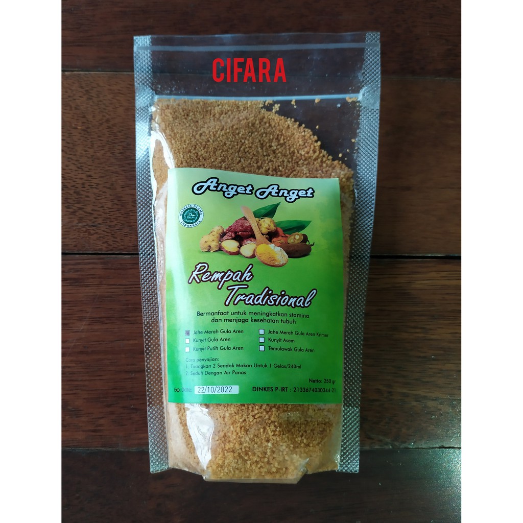 

JAHE MERAH BUBUK HALAL 250 GRAM GULA AREN/WEDANG JAHE/JAHE INSTAN/RED GINGER
