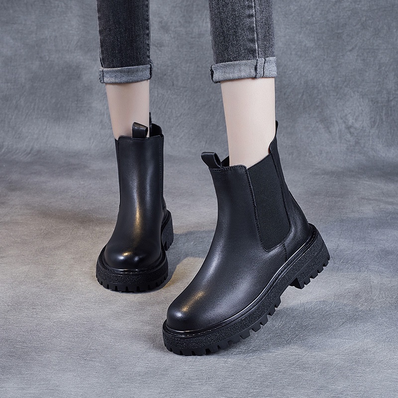 Dr. Martin Boot Sepatu Wanita Wanita Bersol Tebal Meningkat Pipa Asap Sepatu 2021  Muffin Lapisan  K