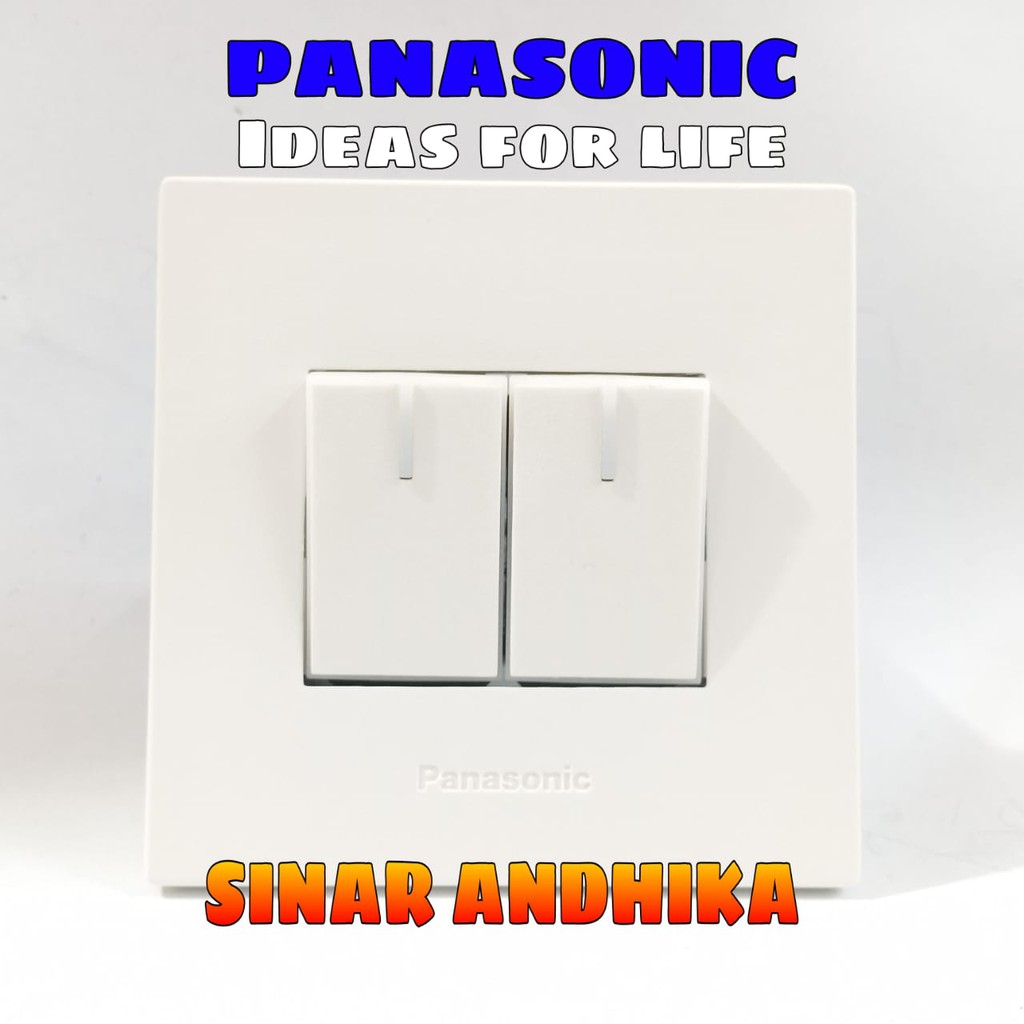 SAKLAR SERI KECIL INDIKATOR PUTIH STYLE E PANASONIC WESJ 78029W+WESJ 5571