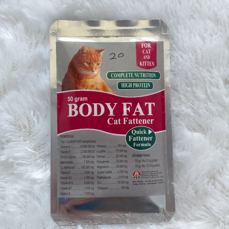Body fat penggemuk kucing