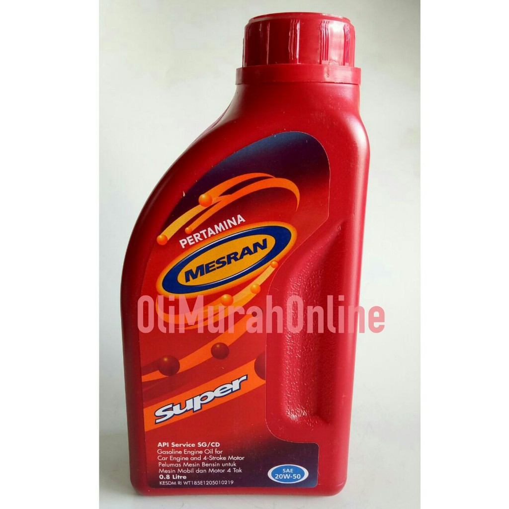 Oli Mesin Motor 0.8 liter Pertamina Mesran Super | Shopee
