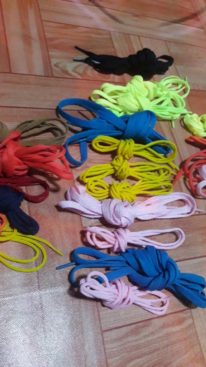 Tali  Sepatu Gepeng Murah Warna Warni
