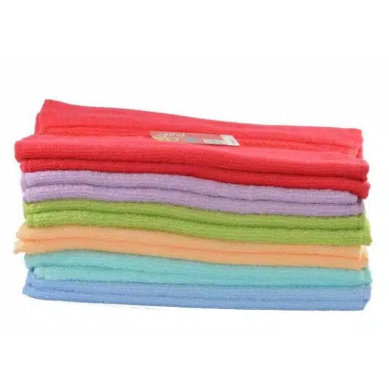 GROSIR HANDUK MERAH PUTIH POLOS ANAK TANGGUNG UKURAN 50 X 100 // HANDUK MANDI ANAK // HANDUK MURAH