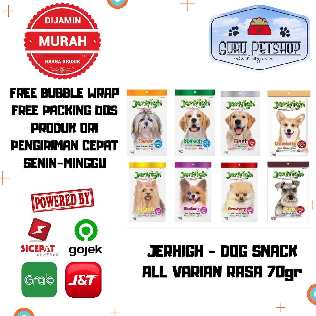 Jerhigh Dog Snack 70gr Snack Anjing Jerhigh