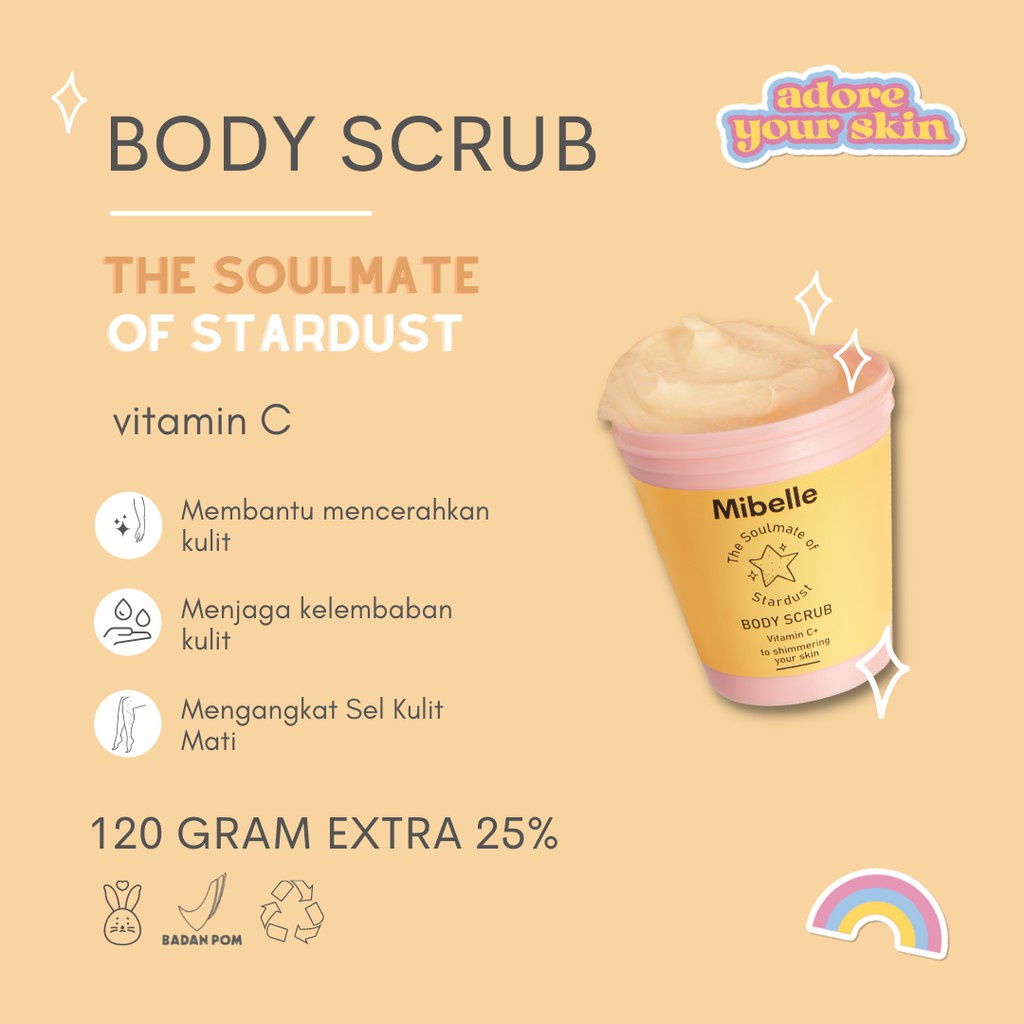 MIBELLE BODY SCRUB ALPHA ARBUTIN 120GR