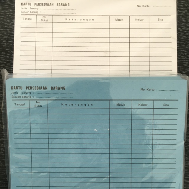 

Kartu Stock Kecil (isi 100)