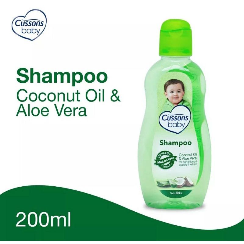 Cussons Shampo Baby 200ml Shampo Bayi Kemiri Aloe Vera Coconut Oil
