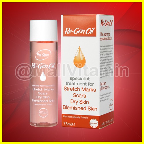 Nutrimax Re-Gen/Regen Oil 75ml Obat Bio Penghilang Bekas Luka Stretch Mark Marks Stretchmark Selulit