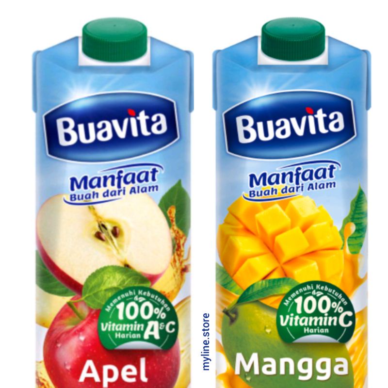 

Buavita Jus Buah Asli Apel dan Mangga 1liter Juice Apple