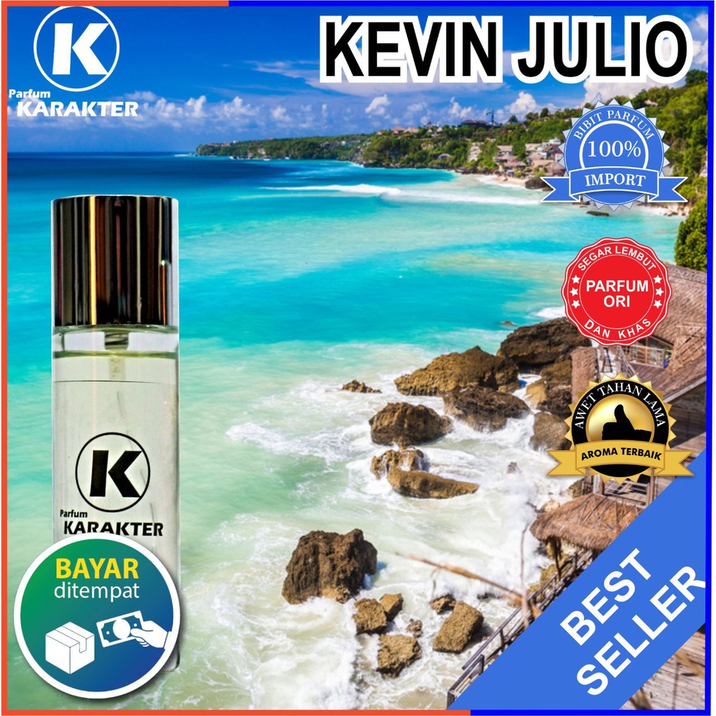 Parfum Cowok Aroma Kevin Juliio | Bibit Parfum Import Wangi &amp; Tahan Lama | kemasan 30ml | Bisa COD