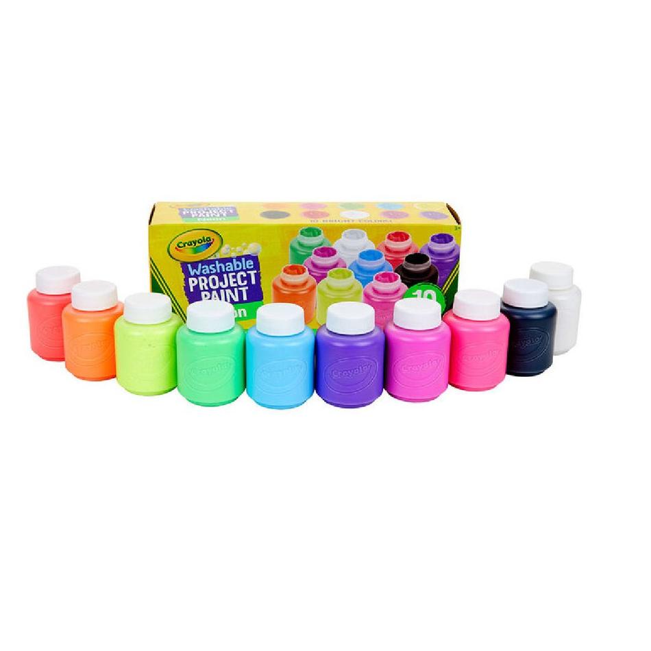

➸ Crayola Washable Fingerpaint Finger Kids Paint Classic Colors Color 3 6 10 ☋