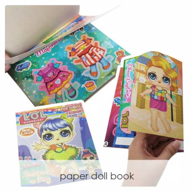 DIY PAPER DOLL FASHION BOOK - DRESS UP BONEKA KARTON