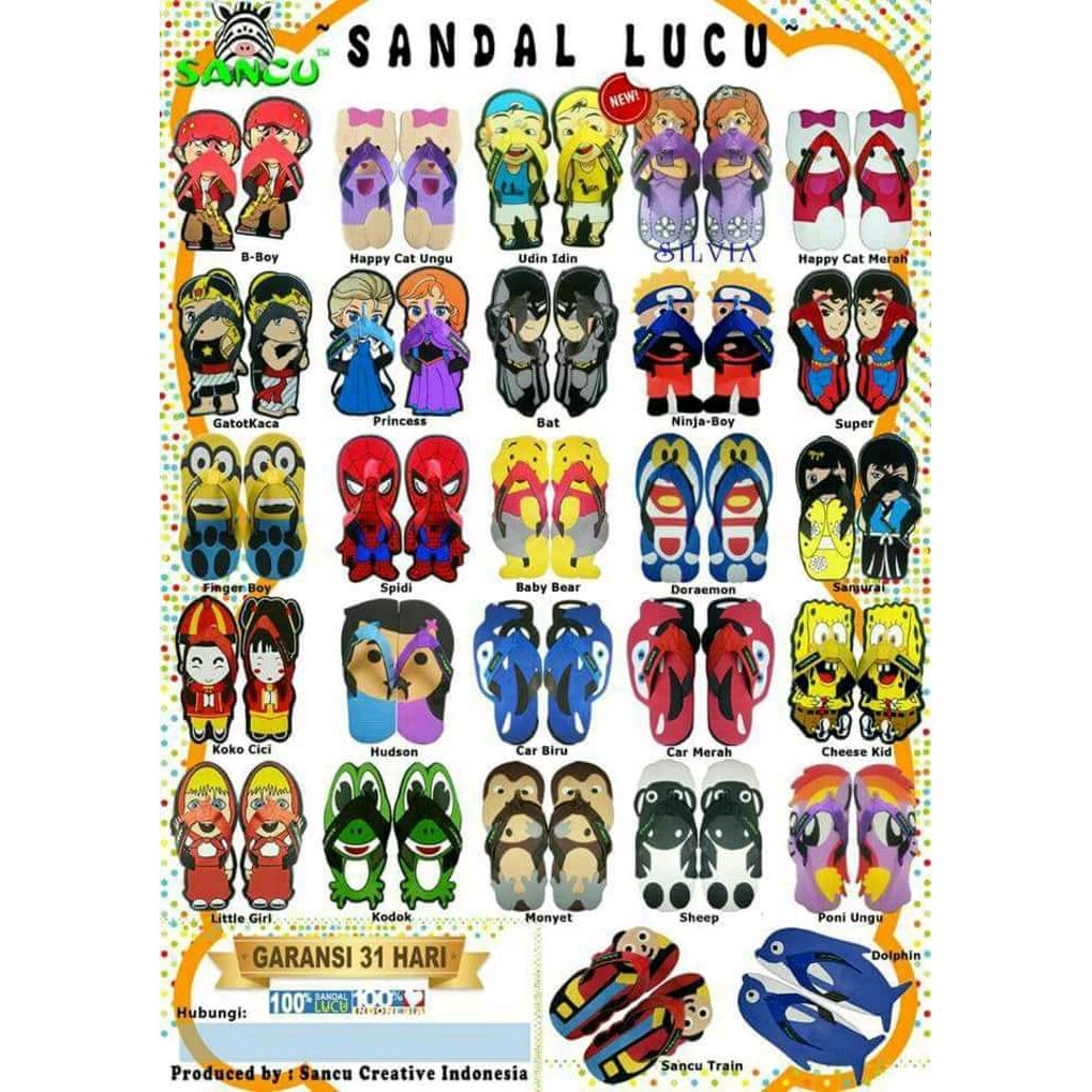Sandal Lucu Sandal Sancu