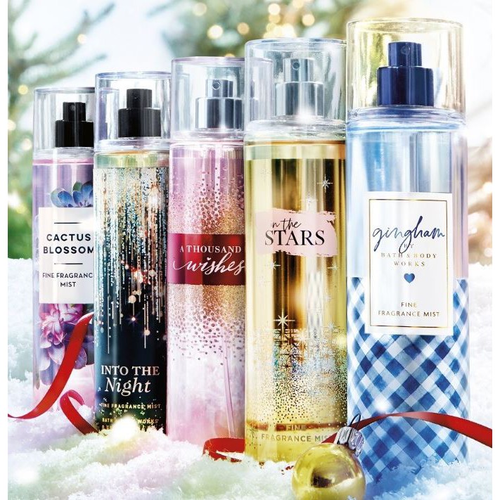 Bath & Body Works BBW Body Mist 236ml A Thousand Wishes / Gingham / One In A Million / In The Stars