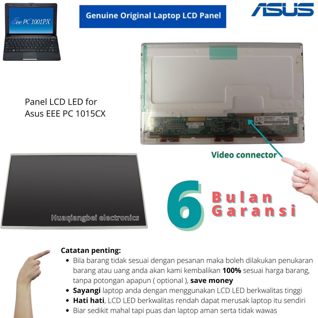 Jual Panel Lcd Led Notebook Asus Eee Pc 1015cx New Original Product Indonesia Shopee Indonesia