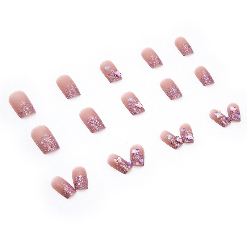 24pcs / Kotak Kuku Palsu Full Cover Z331 Untuk Dekorasi Nail Art