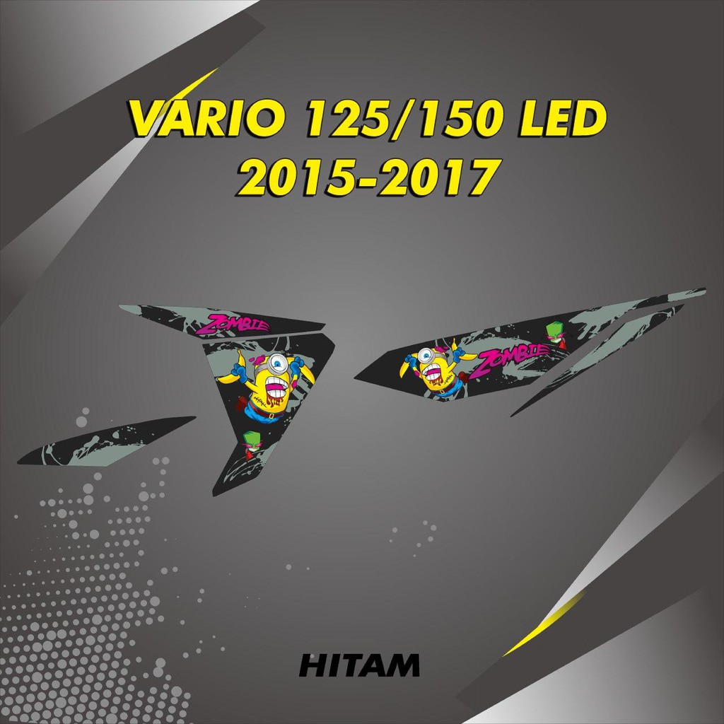 STRIPING STIKER VARIASI VARIO 125 -150 LED 2015 2016 2017 MOTIF KARTUN MINION