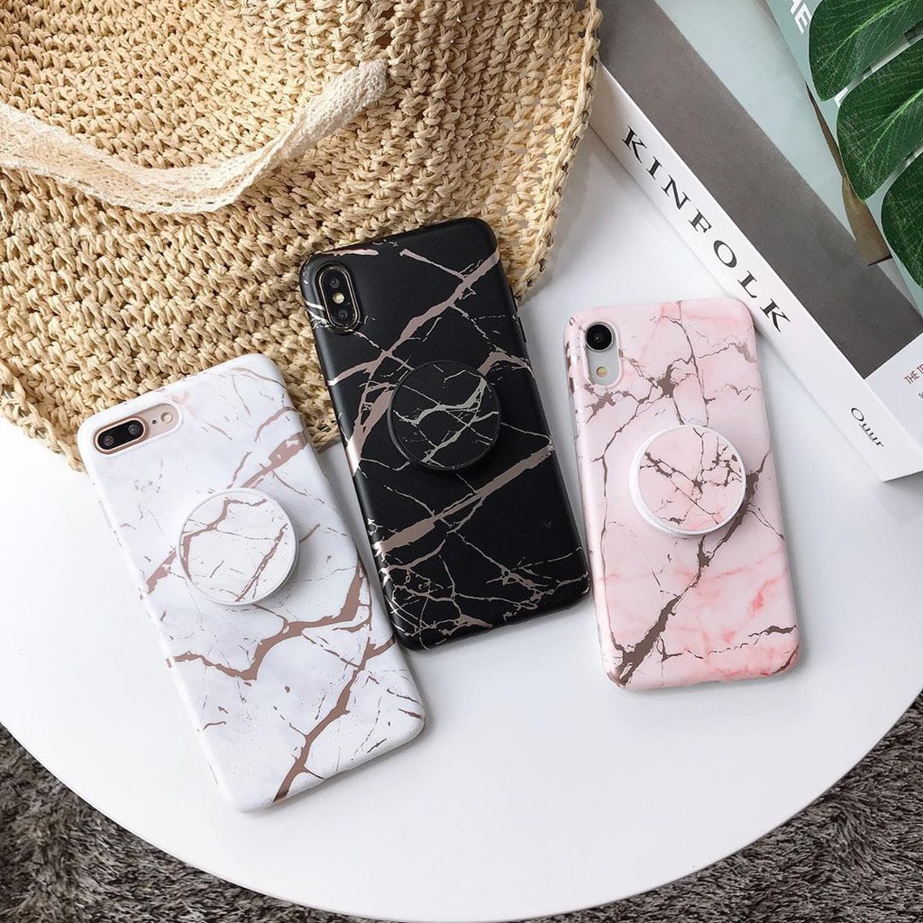 Marble Popsocket Case Iphone 11/ 11 PRO/ 11 MAX PRO/ X/XS