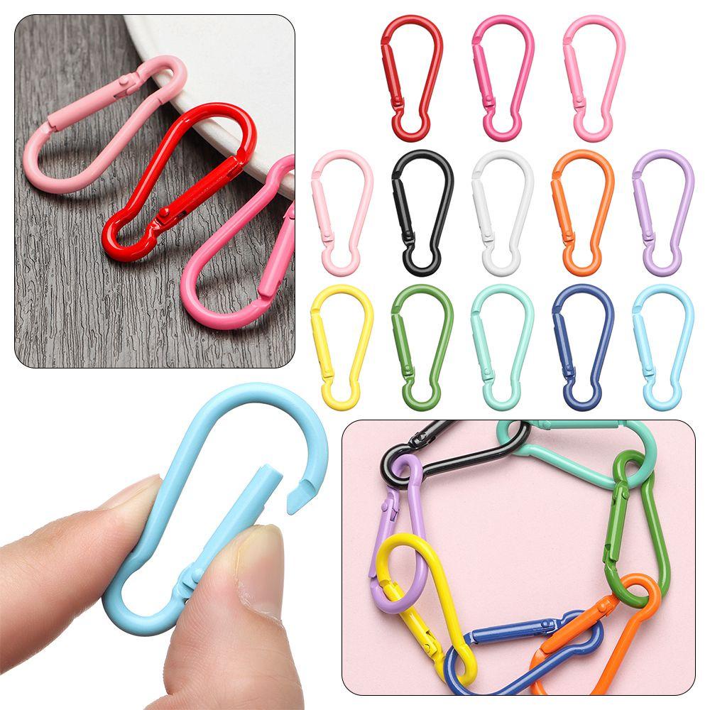 Chookyy 5Pcs Tombol Panjat Peralatan Olahraga Luar Ruangan Safety Alloy Carabiner