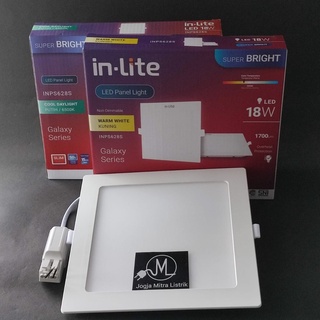 LAMPU PANEL DOWNLIGHT IB LED INLITE INPS628S KOTAK 18 WATT