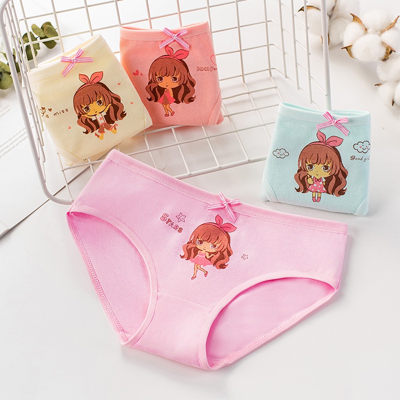 LittleAaron FOREVER CD celana dalam anak perempuan bahan katun halus 2-12 Tahun PART2