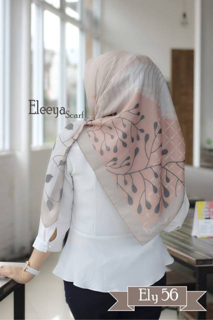 HIJAB SEGIEMPAT MOTIF ELY 56 II Eleeya Scarf