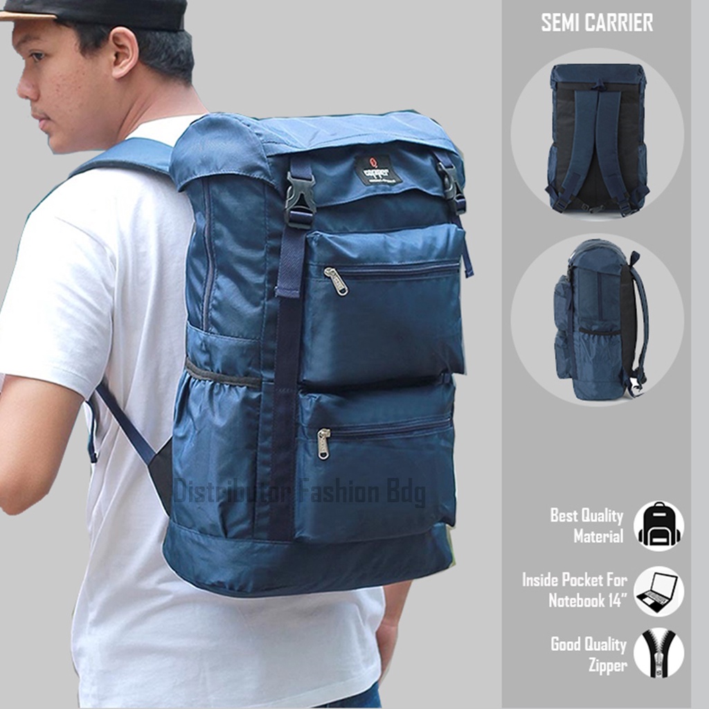 Tas Ransel Pria Outdoor Semi Keril 40 Liter Backpack Hangout Sekolah Kuliah Travel 613
