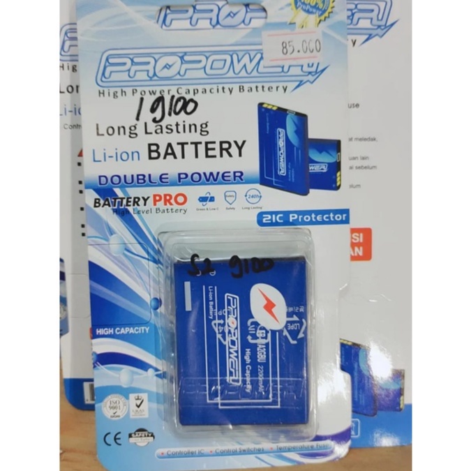 PRO POWER BATTERY BATRE SAMSUNG S2 9100 BATRE SAMSUNG 2200 MAH BATRE DOBEL POWER BATTERY