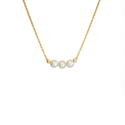 Korean Smile Pearl Necklace Girls Exquisite Ins Simple Clavicle Necklace Fashion Jewelry Accessories Gift