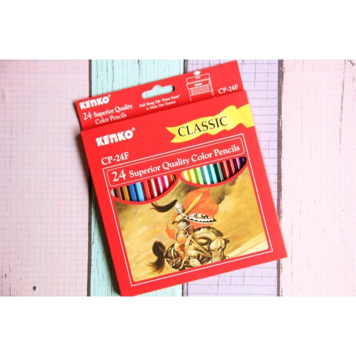 

Trendi Pensil Warna Kenko Classic 24 W Cp-24F Berkualitas