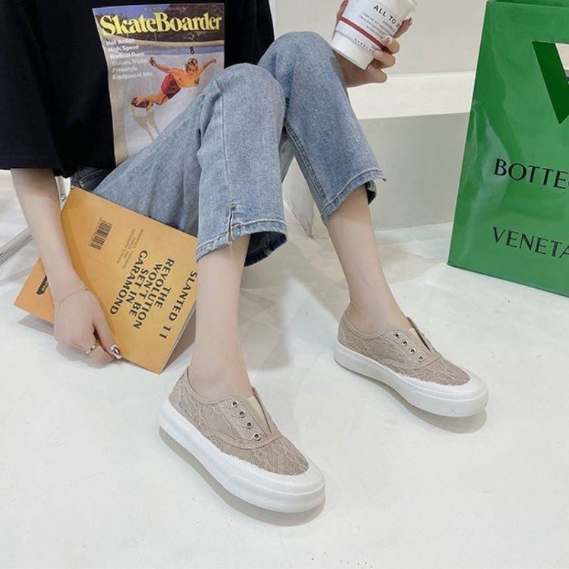 8097 Korean Women Shoes Fashion Sepatu Import Wanita Sneakers Murah