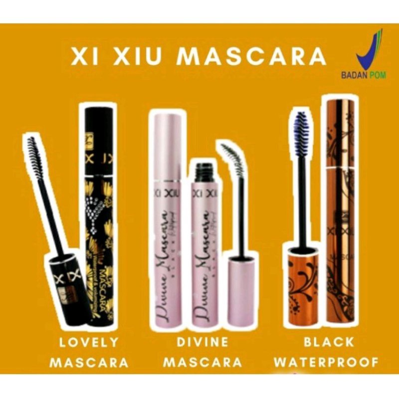 XI XIU MASCARA WATERPROOF/LOVELY/ DIVINE/ BLACK