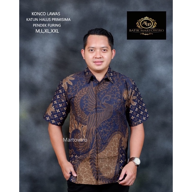 Kemeja Batik Pria KONCO LAWAS Full Furing Katun Halus High Quality